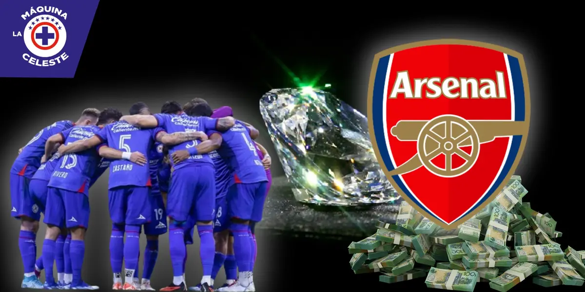 Los millones que puede dejarle Arsenal a Cruz Azul por una de sus mejores joyas