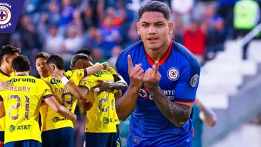 Jugadores del América y Gabriel Fernández (Fuente: MEXSPORT)