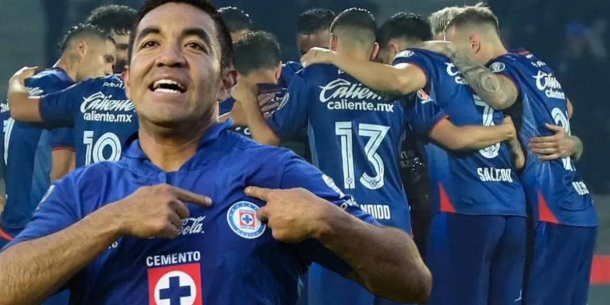 Marco Fabián con el equipo de Cruz Azul/La Máquina Celeste