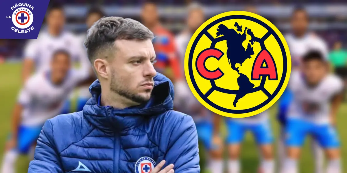 Martín Anselmi en Cruz Azul (Fuente: Récord)