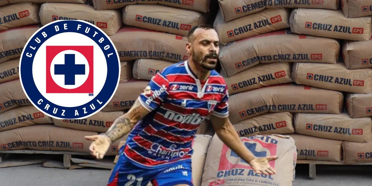 Moisés Vieira con el escudo de Cruz Azul/La Máquina Celeste 