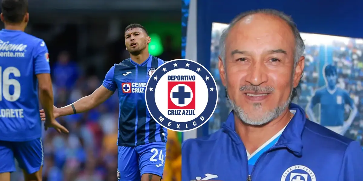 Potro Gutiérrez quedó encantado con la entrega de un integrante de Cruz Azul.