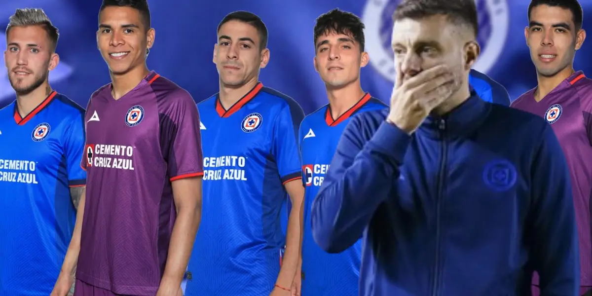 Refuerzos de Cruz Azul 2024 y Martín Anselmi/ Foto: Cruz Azul Bolavip