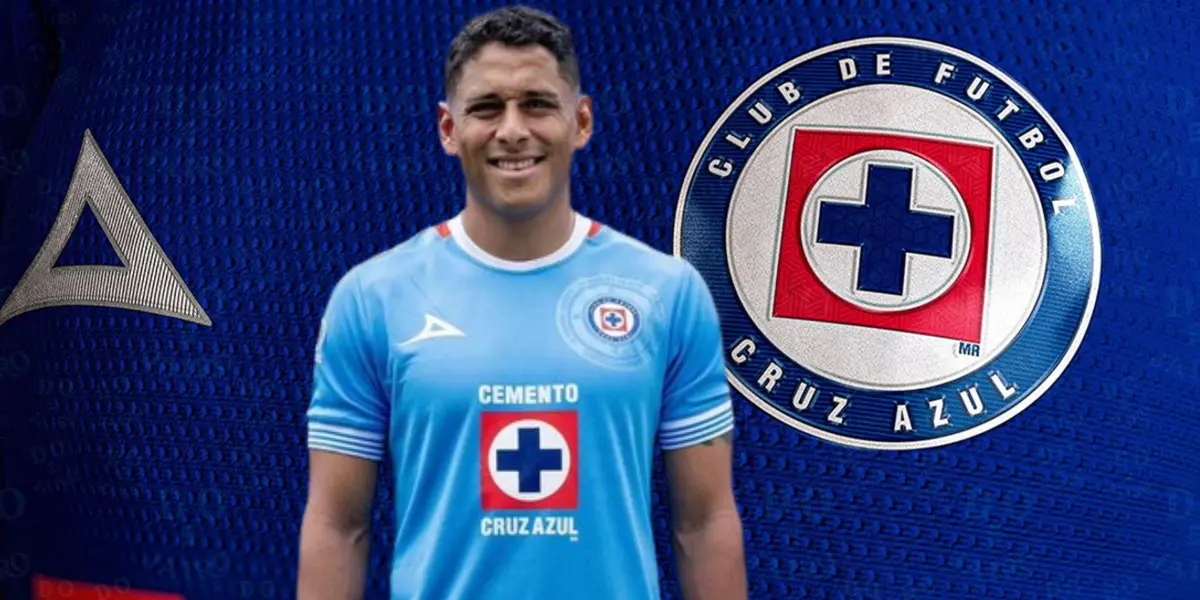 Romo, fondo de la jersey de Cruz Azul