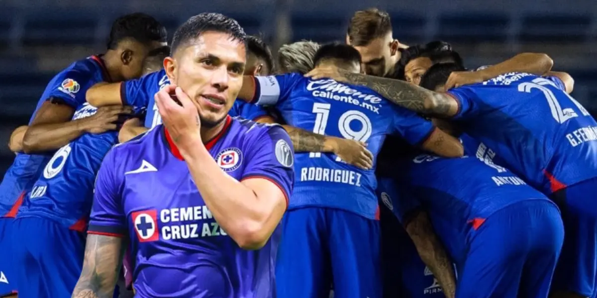 Salcedo en el equipo de Cruz Azul/La Máquina Celeste