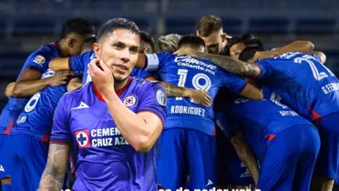 Salcedo en el equipo de Cruz Azul/La Máquina Celeste