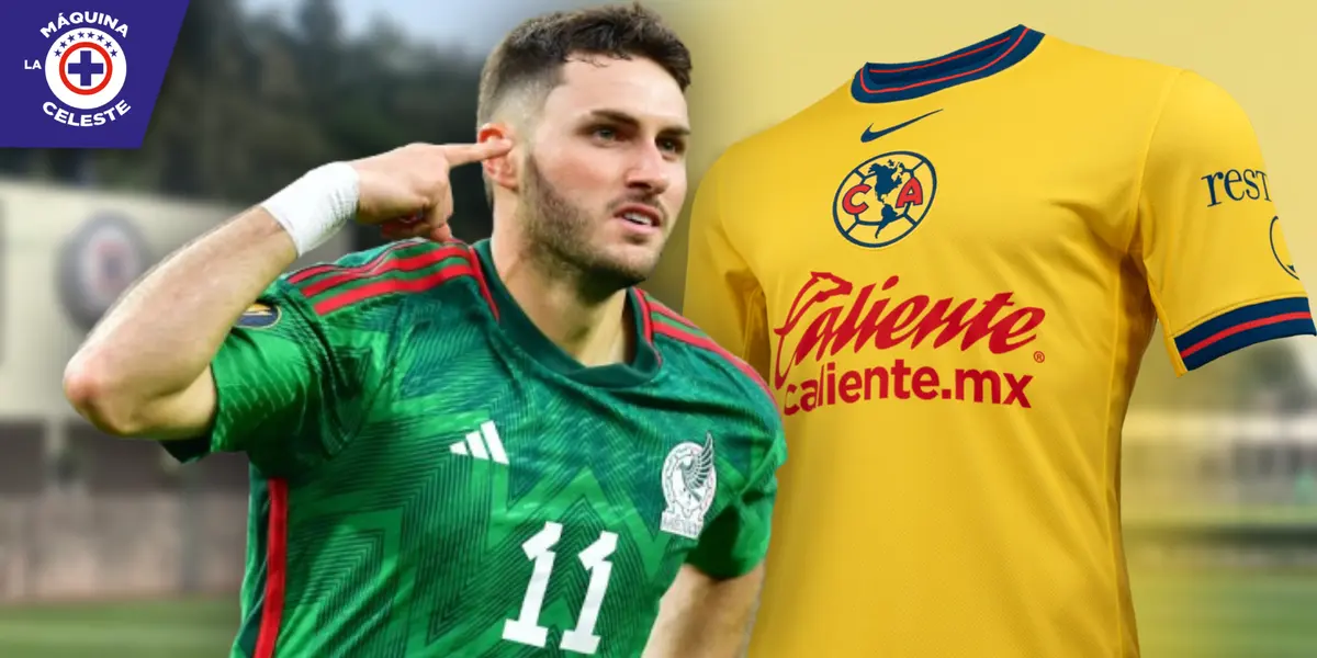 (FOTO) Santiago Giménez y lo que hizo cuando le pidieron que firme la playera del América