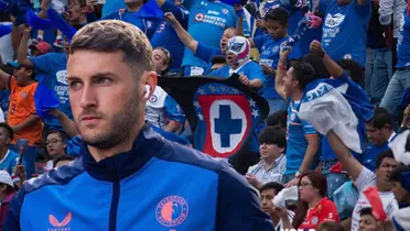 Santiago Giménez y la afición de Cruz Azul/La Máquina Celeste