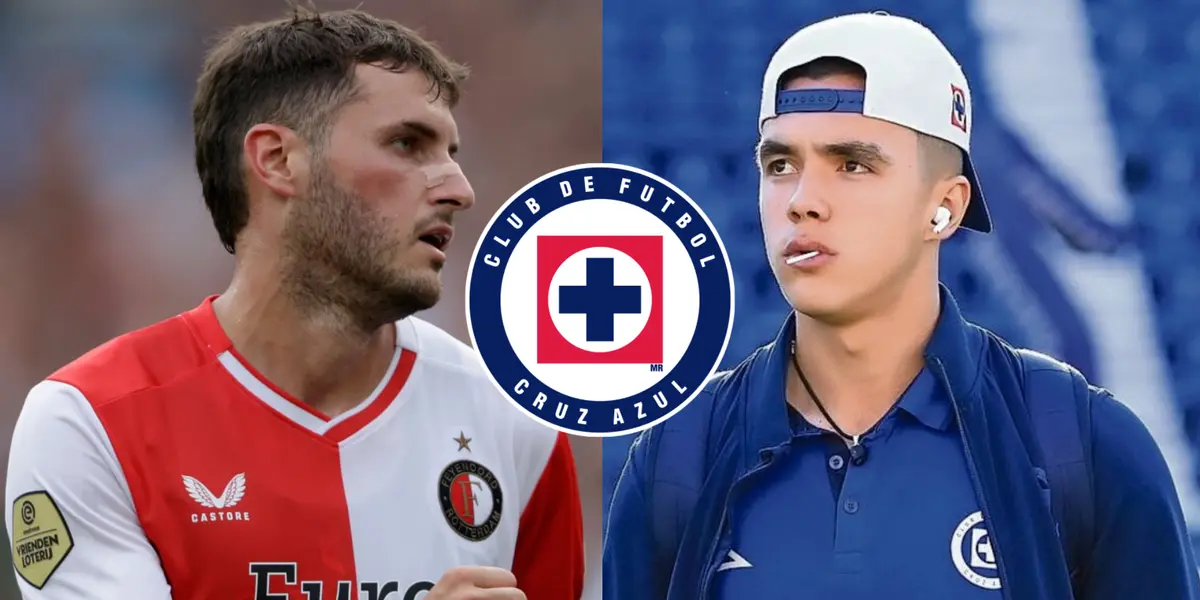 Santiago Giménez y Mateo Levy (Fuente: 365 Score / Cruz Azul)