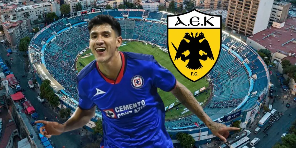 Uriel Antuna, escudo del AEK de Atenas/La Máquina Celeste