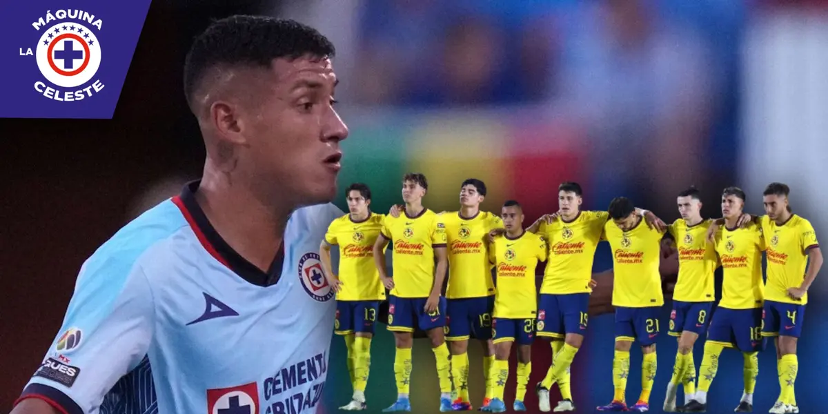 Uriel Antuna y jugadores del América (Fuente: TV Azteca)